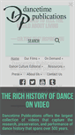 Mobile Screenshot of dancetimepublications.com