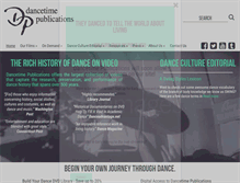 Tablet Screenshot of dancetimepublications.com